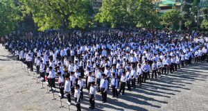 600 calon santri baru pondok pesantren sunan drajat lamongan melaksanakan tes PSB gelombang 1