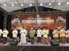 Ribuan Santri Pondok Pesantren Sunan Drajat Gelar Istighosah Kebangsaan