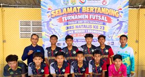 Harumkan Nama Pesantren, Tim Futsal Ponpes Sunan Drajat Santri Raih Juara III Turnamen Dies Natalis SMKN 1 Brondong ke-23 Tingkat Lamongan–Tuban