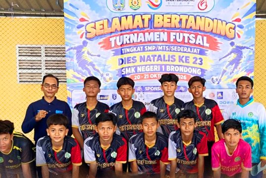 Harumkan Nama Pesantren, Tim Futsal Ponpes Sunan Drajat Santri Raih Juara III Turnamen Dies Natalis SMKN 1 Brondong ke-23 Tingkat Lamongan–Tuban